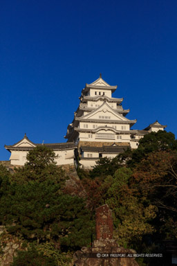喜斎門跡付近から観た姫路城大天守東面|高解像度画像サイズ:5649 x 8474 pixels|写真番号:5DSA1093|撮影:Canon EOS 5DS