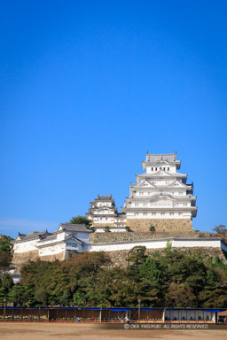 姫路城の平山城らしさ｜高解像度画像サイズ：5509 x 8263 pixels｜写真番号：5DSA1457｜撮影：Canon EOS 5DS