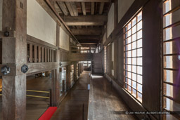 大天守・3階・南側の石打棚上部|高解像度画像サイズ:5125 x 3416 pixels|写真番号:1DX_7354|撮影:Canon EOS-1D X