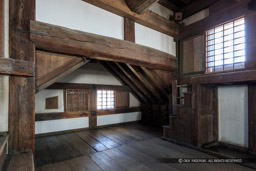 大天守・4階・千鳥破風内部|高解像度画像サイズ:5184 x 3456 pixels|写真番号:1DX_7370|撮影:Canon EOS-1D X