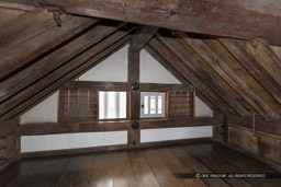 大天守・4階・千鳥破風内・屋根修理用の扉|高解像度画像サイズ:8676 x 5788 pixels|写真番号:5DSA3426|撮影:Canon EOS 5DS