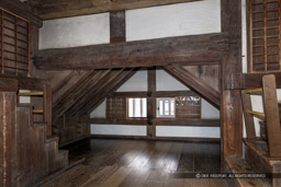 大天守・4階・千鳥破風内・屋根修理用の扉|高解像度画像サイズ:8631 x 5754 pixels|写真番号:5DSA3429|撮影:Canon EOS 5DS