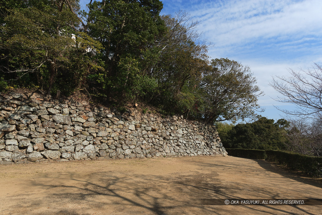 秀吉時代の石垣・上山里下段石垣（2005年）