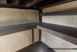 折廻櫓・1階東室・釣棚|高解像度画像サイズ:6719 x 4480 pixels|写真番号:5D4A6324|撮影:Canon EOS 5D Mark IV
