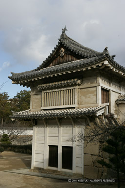 入母屋に漆喰が塗られていない菱の門|高解像度画像サイズ:3328 x 4992 pixels|写真番号:VJ7Z0242|撮影:Canon EOS-1Ds Mark II