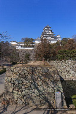 喜斎門跡から天守を望む|高解像度画像サイズ:3293 x 4940 pixels|写真番号:VJ7Z0648|撮影:Canon EOS-1Ds Mark II
