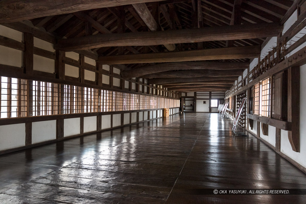 ロの渡櫓2階内部（2019年）