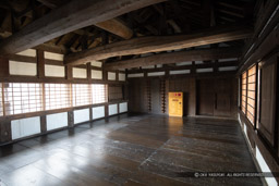 ハの渡櫓2階内部(2019年)|高解像度画像サイズ:6720 x 4480 pixels|写真番号:5D4A4772|撮影:Canon EOS 5D Mark IV