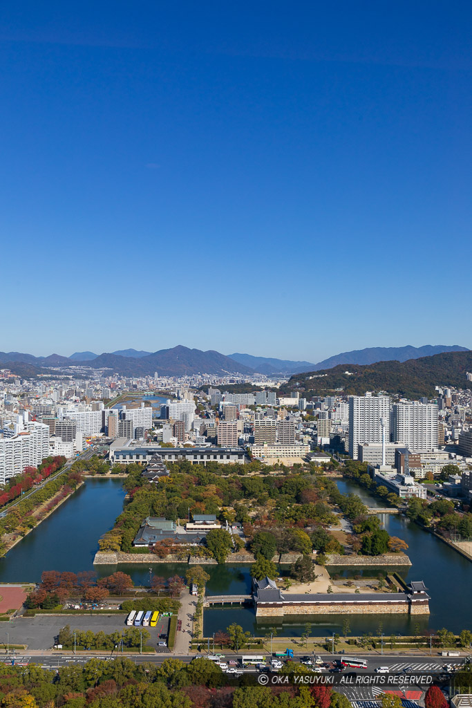 リーガロイヤルホテル広島から望む広島城