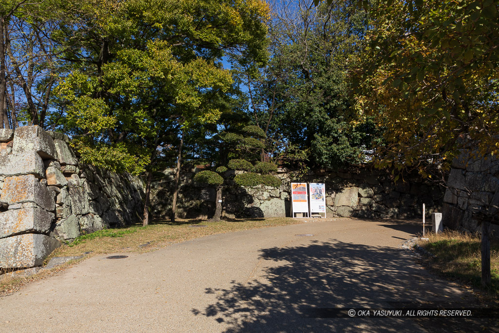 広島城本丸中御門跡