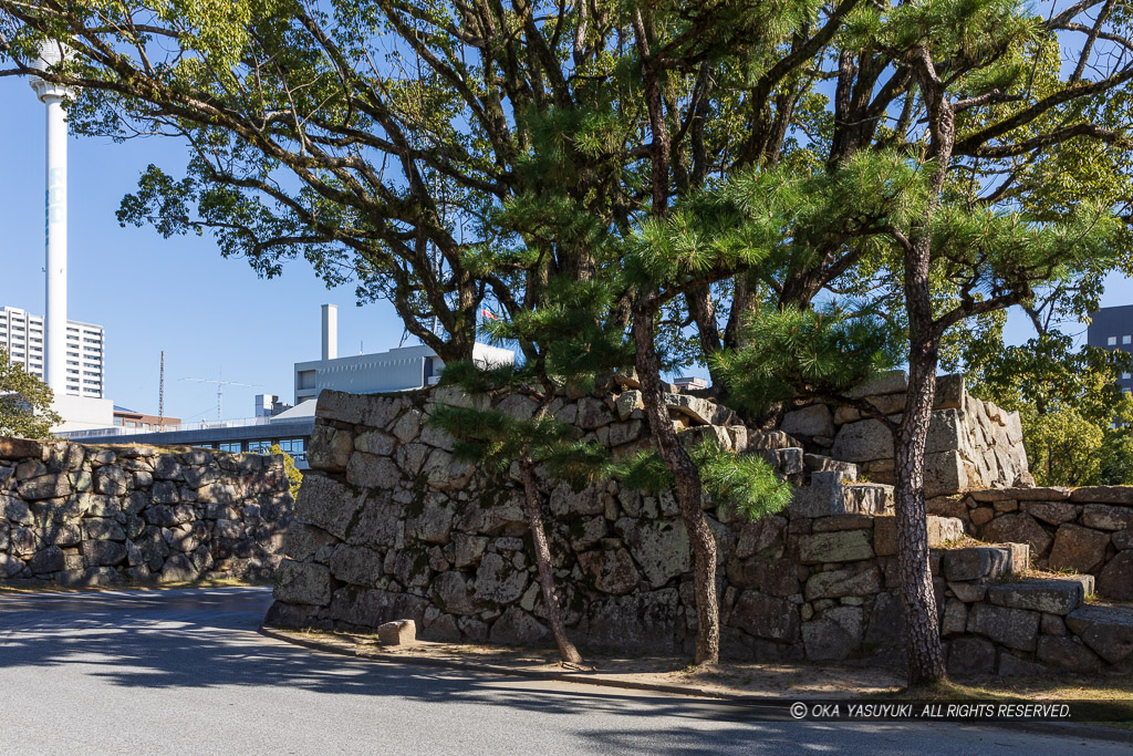 広島城裏御門跡