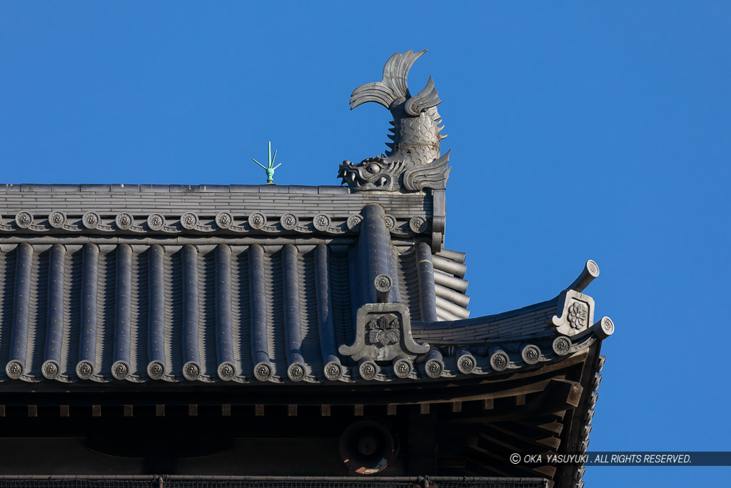 広島城天守閣の鯱