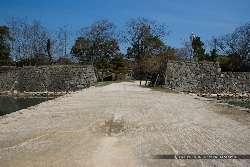 広島城本丸中御門跡