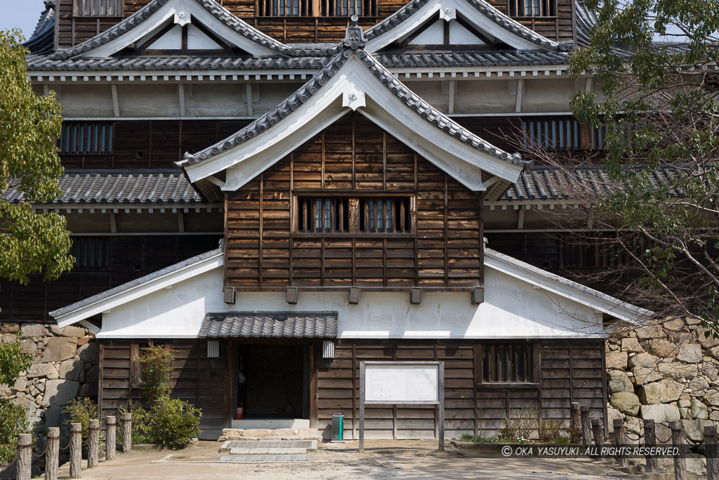 広島城天守閣の入口