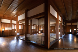 広島城二の丸平櫓内部|高解像度画像サイズ:6720 x 4480 pixels|写真番号:5D4A4016|撮影:Canon EOS 5D Mark IV