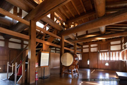 広島城二の丸太鼓櫓1階|高解像度画像サイズ:6720 x 4480 pixels|写真番号:5D4A4080|撮影:Canon EOS 5D Mark IV
