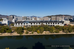 広島城天守閣最上階から北を望む|高解像度画像サイズ:6223 x 4149 pixels|写真番号:5D4A4245|撮影:Canon EOS 5D Mark IV
