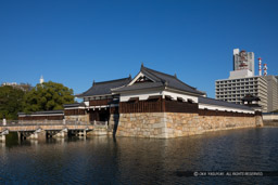 広島城二の丸表御門・平櫓・多聞櫓・太鼓櫓|高解像度画像サイズ:6720 x 4480 pixels|写真番号:5D4A4304|撮影:Canon EOS 5D Mark IV