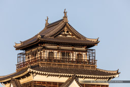 広島城天守閣最上階|高解像度画像サイズ:6636 x 4424 pixels|写真番号:5D4A4435|撮影:Canon EOS 5D Mark IV