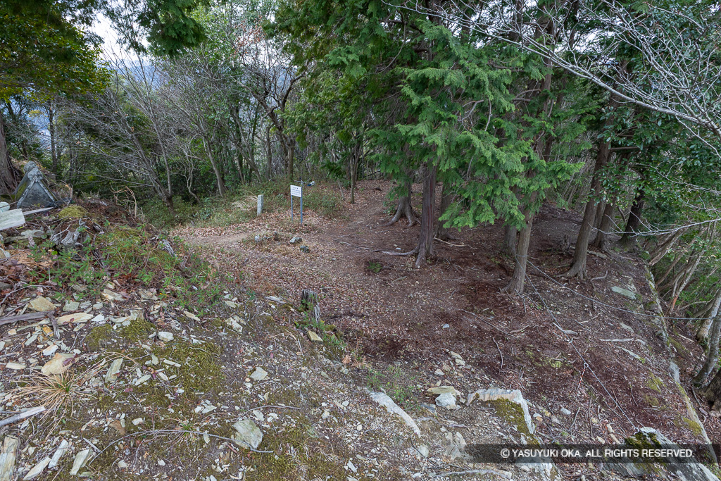 本丸西側の曲輪