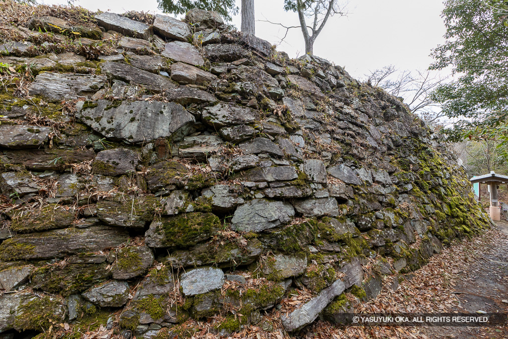 本丸南面石垣・シノギ積み