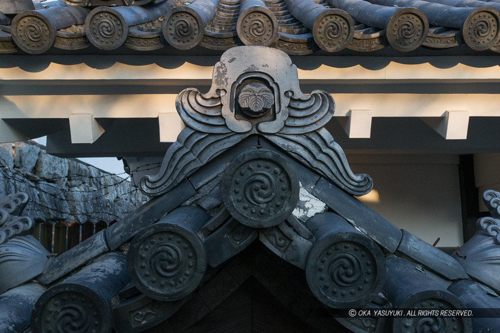 伊賀上野城の鬼瓦