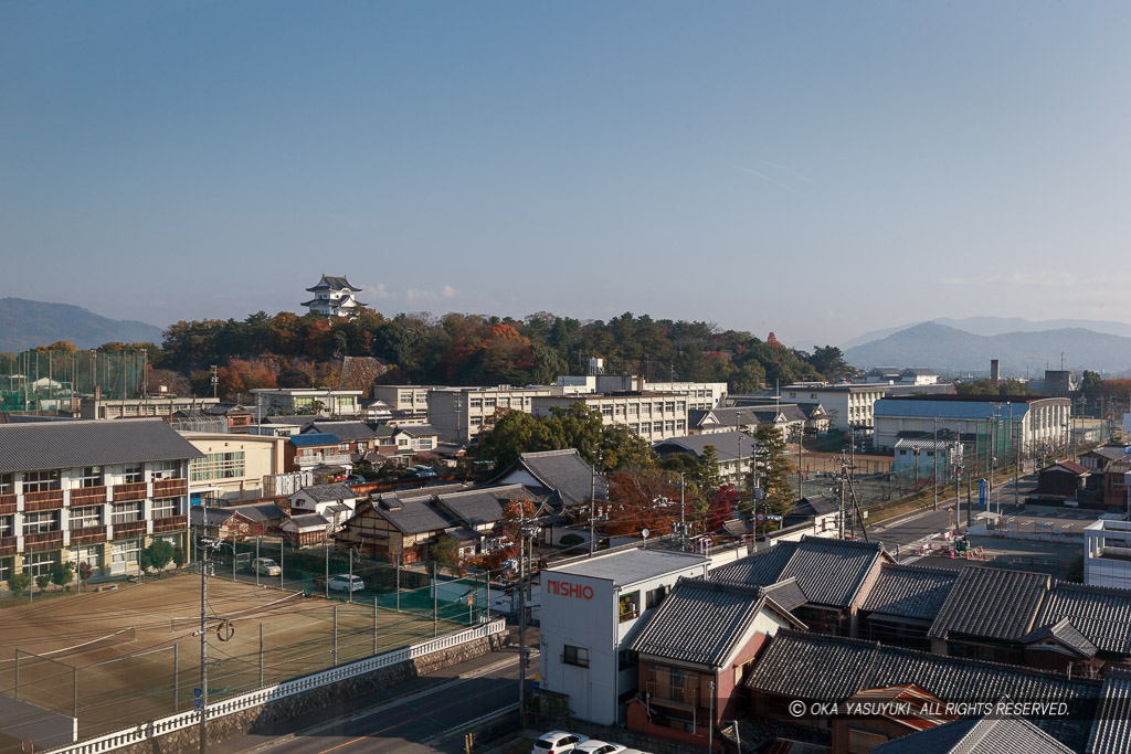 伊賀上野城の平山城の風景