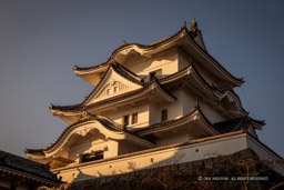 伊賀上野城天守の夕景｜高解像度画像サイズ：5078 x 3385 pixels｜写真番号：1DX_6313｜撮影：Canon EOS-1D X