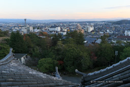 伊賀上野城天守より城下町を望む|高解像度画像サイズ:5184 x 3456 pixels|写真番号:1DX_6443|撮影:Canon EOS-1D X