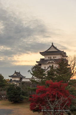 伊賀上野城の残照｜高解像度画像サイズ：3282 x 4923 pixels｜写真番号：1DX_6474｜撮影：Canon EOS-1D X