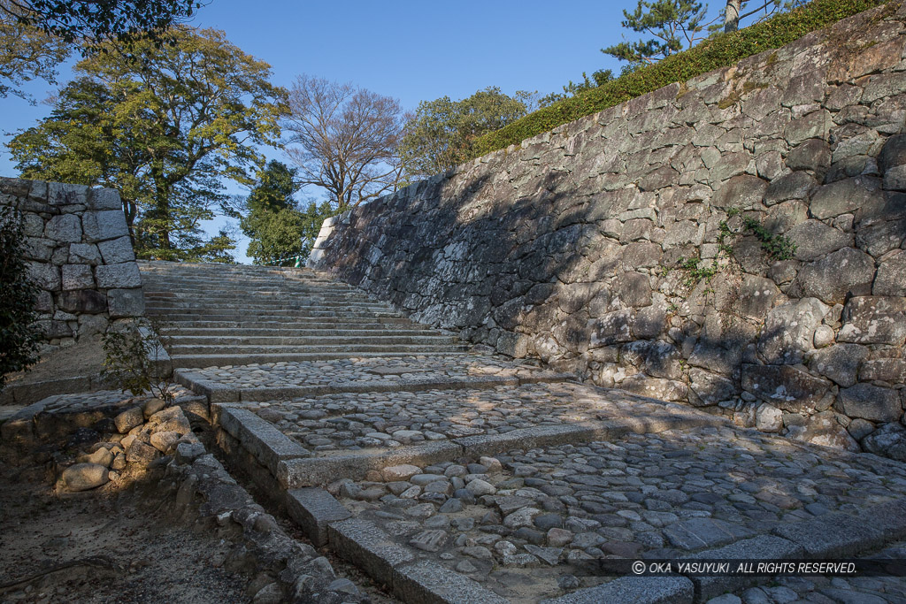 伊賀上野城の台所門跡・城代屋敷跡