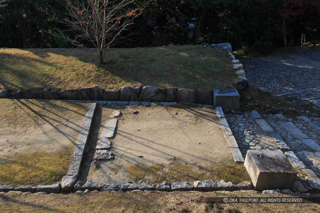 伊賀上野城の城代屋敷跡・虎口