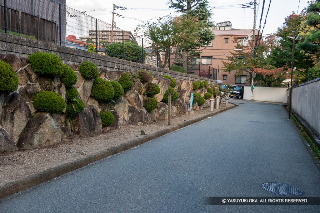 三ノ丸の堀跡