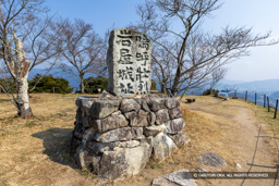 嗚呼壮烈岩屋城址の石碑・本丸跡 | 高解像度画像サイズ：8192 x 5464 pixels | 写真番号：6F1A2754 | 撮影：Canon EOS R5m2