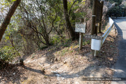二の丸跡への登山口 | 高解像度画像サイズ：8192 x 5464 pixels | 写真番号：6F1A2780 | 撮影：Canon EOS R5m2
