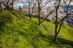 主郭切岸と帯曲輪 | 高解像度画像サイズ：6720 x 4480 pixels | 写真番号：5D4A8021 | 撮影：Canon EOS 5D Mark IV