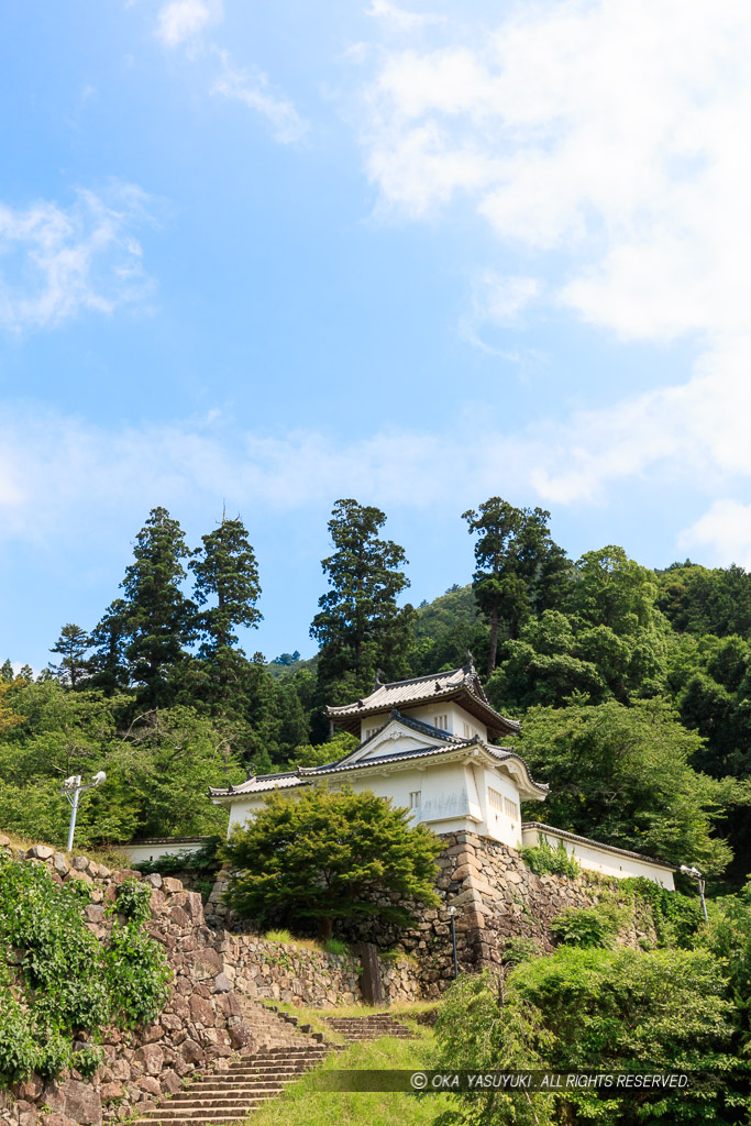 出石城本丸西隅櫓・縦アングル