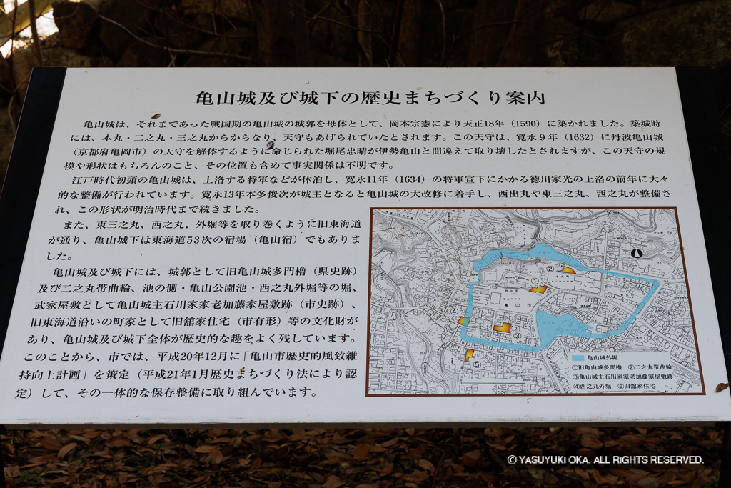 亀山城及び城下の歴史まちづくり案内