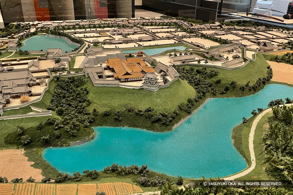 亀山城・亀山城下復元模型1/180