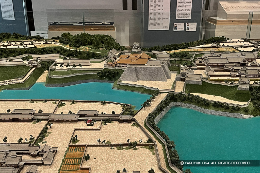 亀山城・亀山城下復元模型1/180