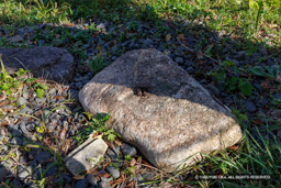 二ノ丸御殿の礎石 | 高解像度画像サイズ：8192 x 5464 pixels | 写真番号：344A6614 | 撮影：Canon EOS R5