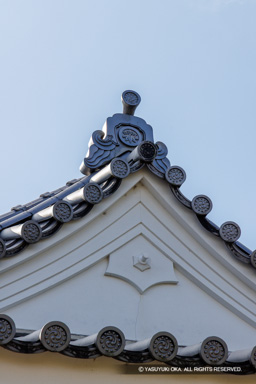 多門櫓の鬼瓦 | 高解像度画像サイズ：5464 x 8192 pixels | 写真番号：344A6628 | 撮影：Canon EOS R5