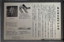 石坂門の石垣・歴史解説板 | 高解像度画像サイズ：2799 x 1866 pixels | 写真番号：kameyama45 | 撮影：iPhone 12