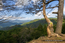 霧山城矢倉跡から西を望む | 高解像度画像サイズ：6000 x 4000 pixels | 写真番号：IMG_0938 | 撮影：Canon EOS R10