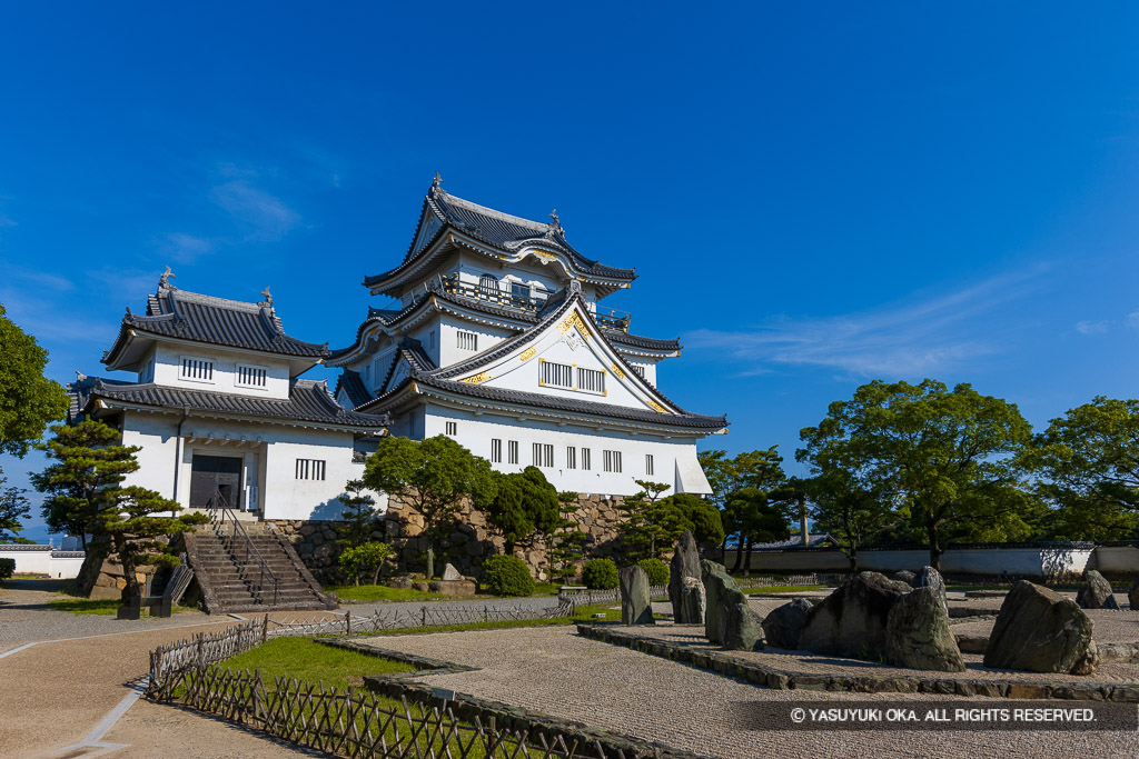 岸和田城の復興天守