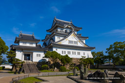 岸和田城の復興天守 | 高解像度画像サイズ：5616 x 3744 pixels | 写真番号：1P3J7205 | 撮影：Canon EOS-1Ds Mark III