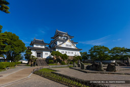 岸和田城の復興天守 | 高解像度画像サイズ：5542 x 3695 pixels | 写真番号：1P3J7227 | 撮影：Canon EOS-1Ds Mark III