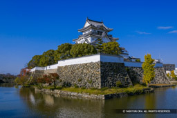 岸和田城を東南から見る｜高解像度画像サイズ：3072 x 2048 pixels｜写真番号：271-7183_IMG｜撮影：Canon EOS D60