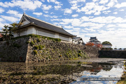 二の丸南面石垣と天守 | 高解像度画像サイズ:7619 x 5082 pixels | 写真番号:344A4463 | 撮影:Canon EOS R5