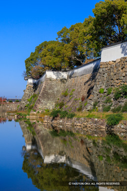 犬走りと本丸石垣 | 高解像度画像サイズ：5464 x 8192 pixels | 写真番号：6F1A6801 | 撮影：Canon EOS R5m2